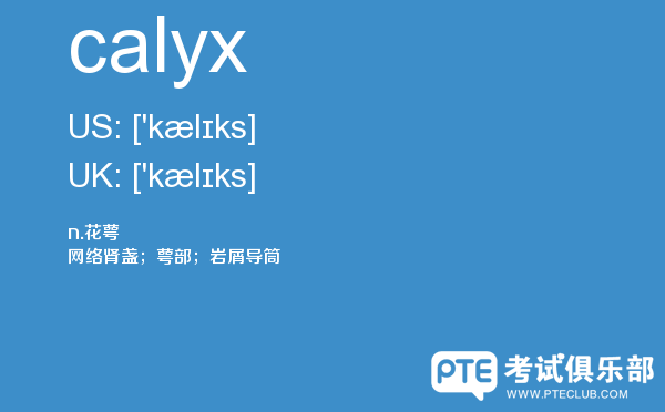 【calyx】 - PTE备考词汇